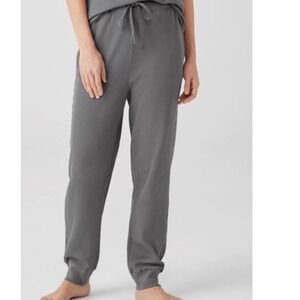 Eileen Fisher gray organic Cotton joggers size XS loungewear activewear women's‎